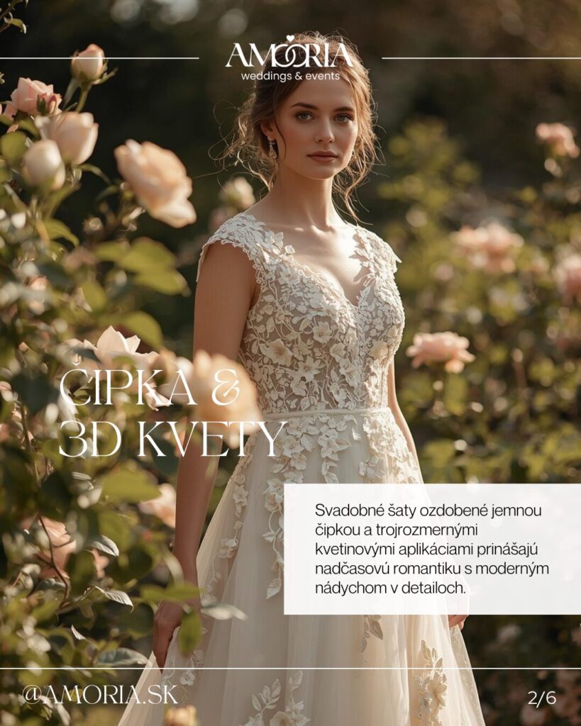 Trendy svadobných šiat 2026 | Elegantné svadobné šaty – AMORIA