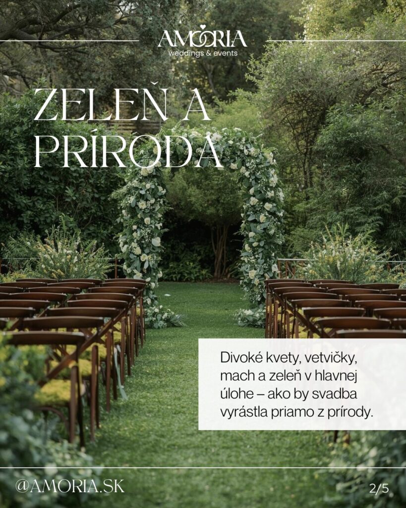 Svadobné trendy vo výzdobe 2026 | AMORIA Weddings & Events