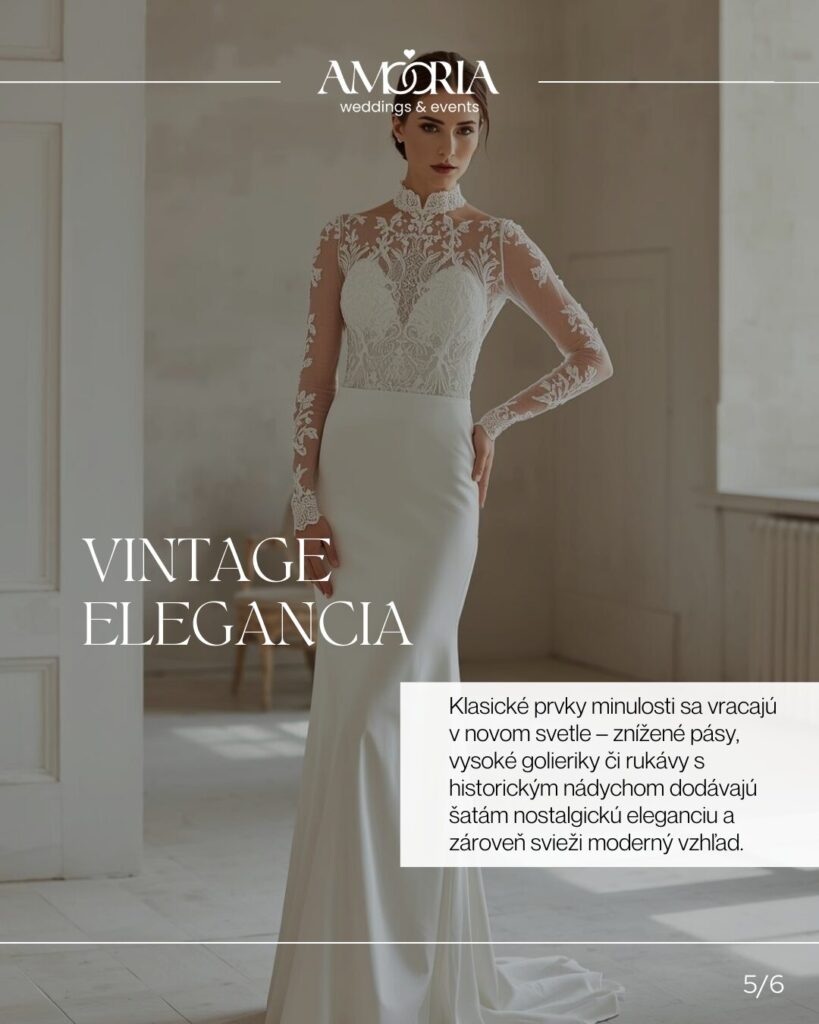 Trendy svadobných šiat 2026 | Elegantné svadobné šaty – AMORIA